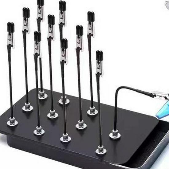 Universal Bendable Magnetic Base with Soft Tip Alligator Clips for Model Coloring