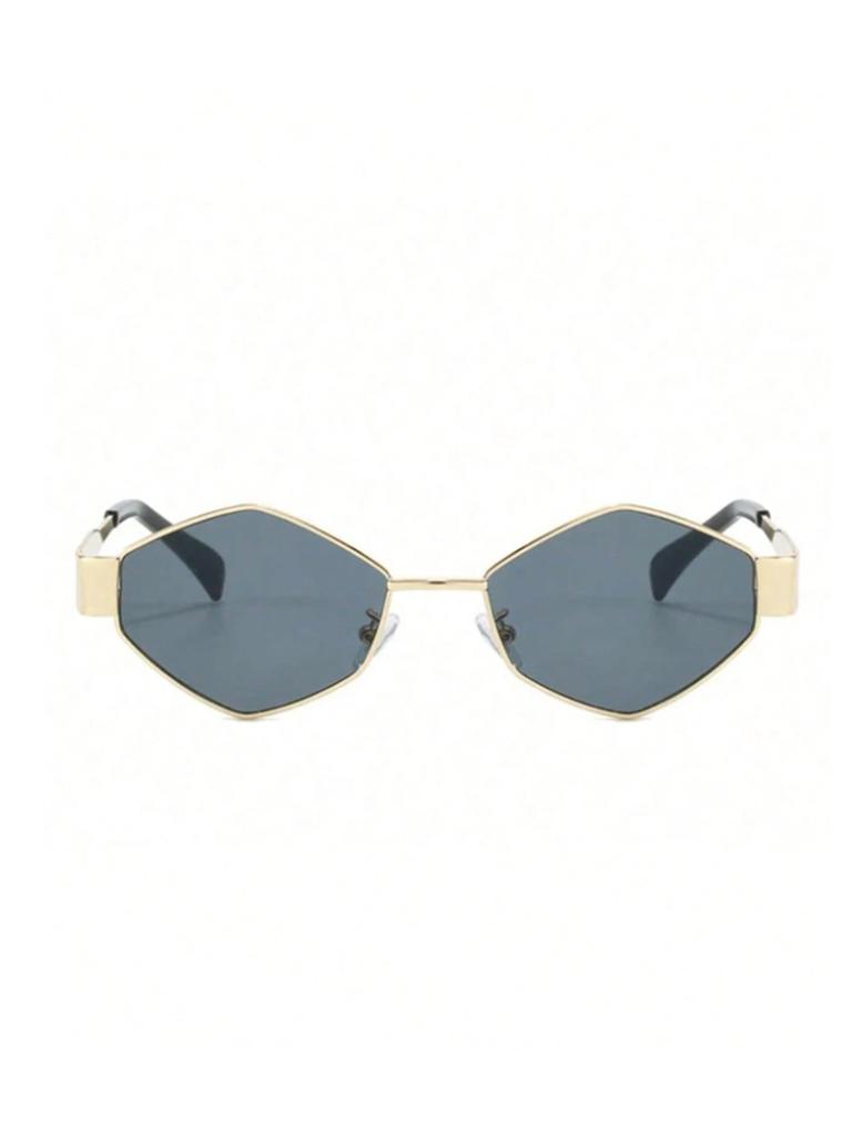 1Pc Fashionable Rhombus Glass Frame Glasses Suitable for Any Face Shape Perfect for Parties Holiday Gifts Unisex