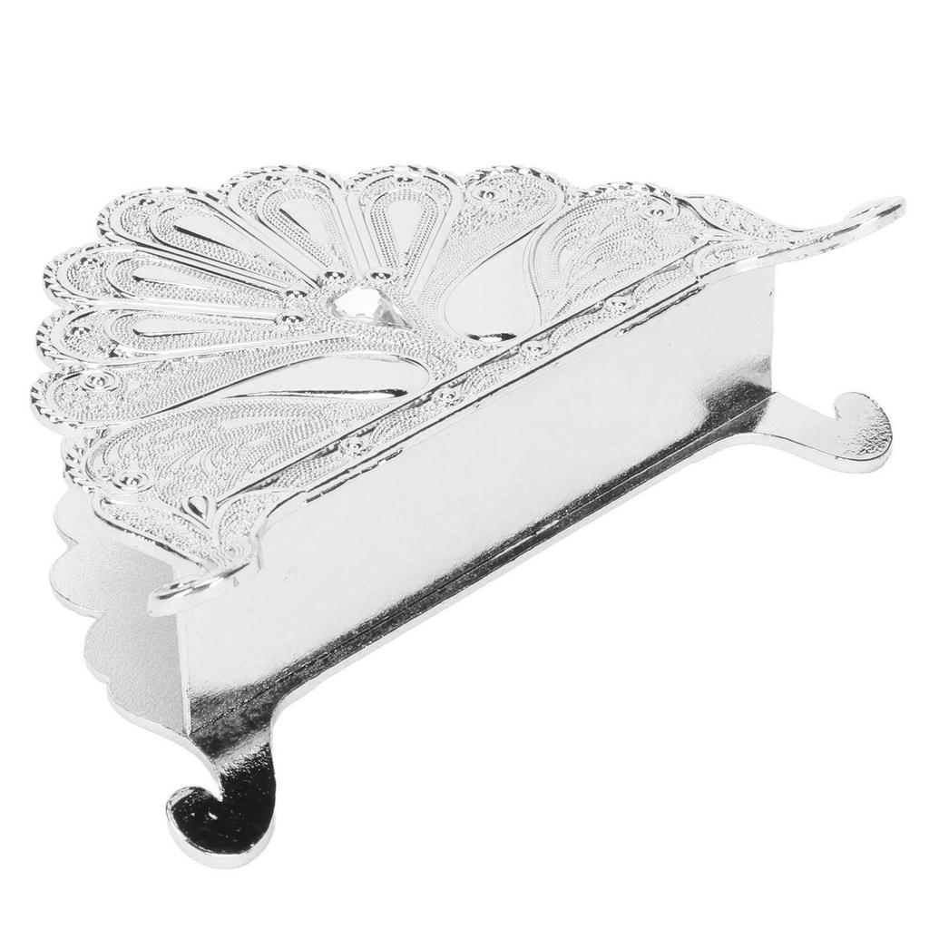 Napkin Holder Classical Metal Peacock Embossed European Style Table Tissue Holder Tabletop
