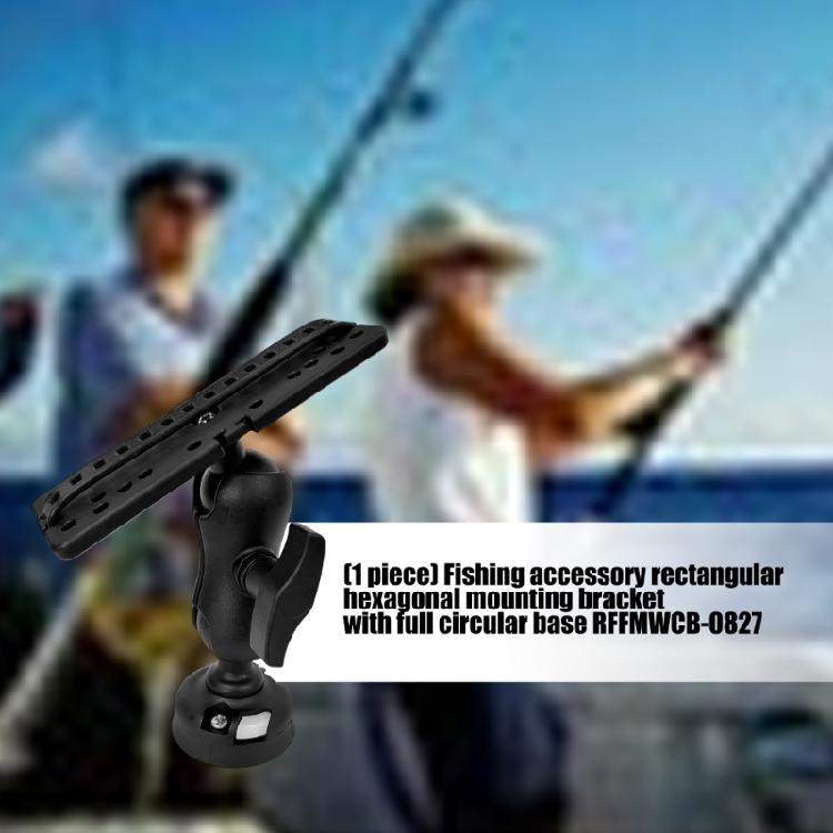 Fish Finder Mount Plate Rotating Fish Finder Supporter 360 Degree Swivels Base Mount Marine Kayak Fish Finder Mount Base