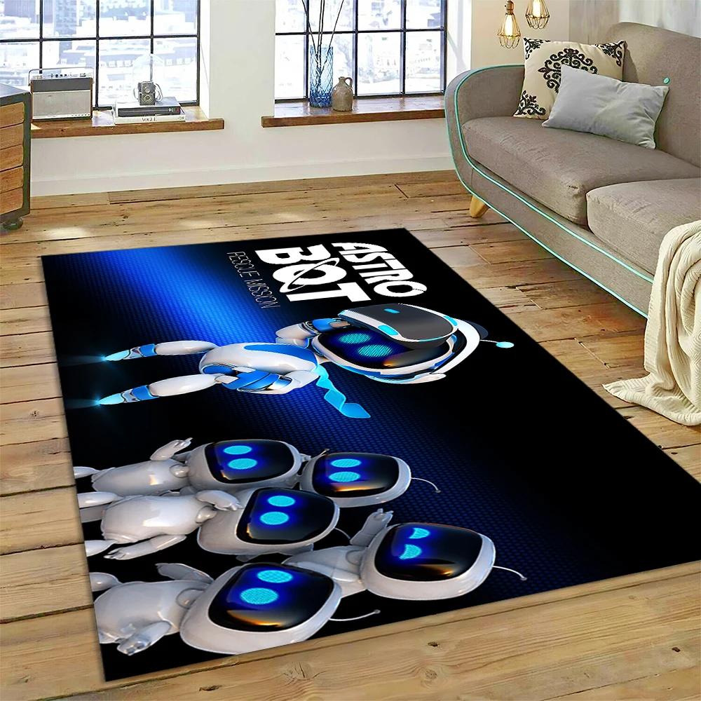 Νέο 27 Στυλ Astro Bot Παιχνίδι Κινούμενο Σχέδιο Ρομπότ Δώρο Χαλί για Σαλόνι Υπνοδωμάτιο Σπίτι Διακόσμηση Καναπέ, Παιδικό Αντιολισθητικό Πατάκι Δαπέδου