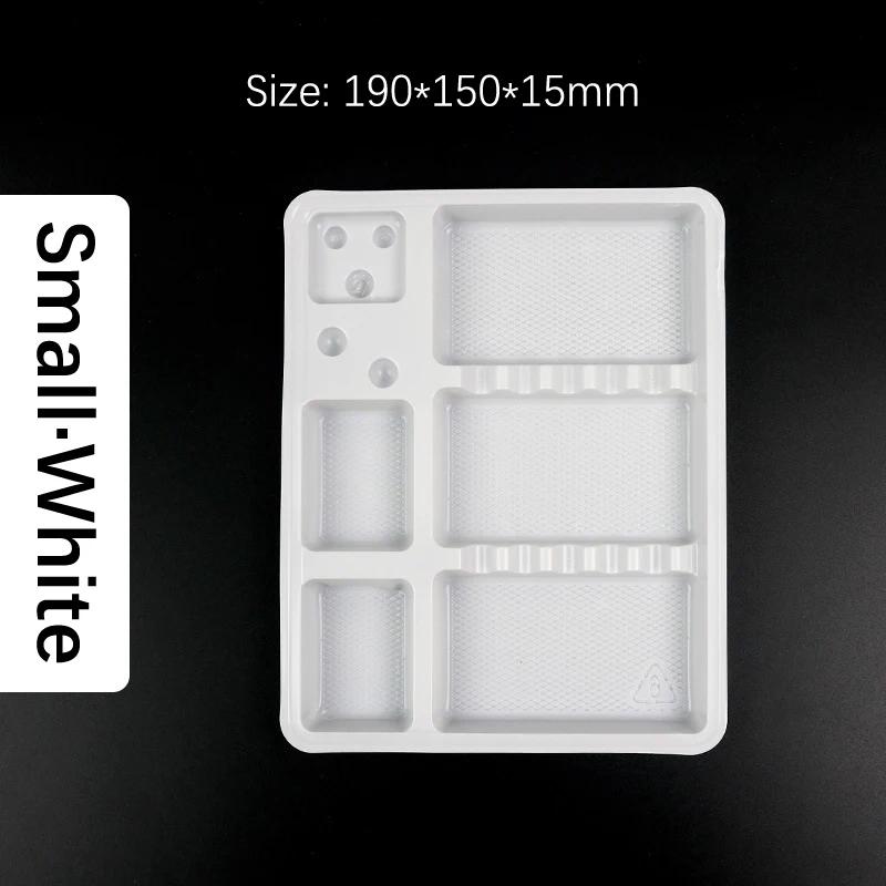 

Прочные и безопасные аксессуары для перманентного макияжа Одноразовый моющийся ПВХ Органайзер-лоток для тату-инструментов Хранение пигментов Стоматологические принадлежности 1 шт.