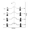 4 Layers Space Saving Storage Organizer Clothes Pants Skirt Racks Holder Trousers Clip Hangers