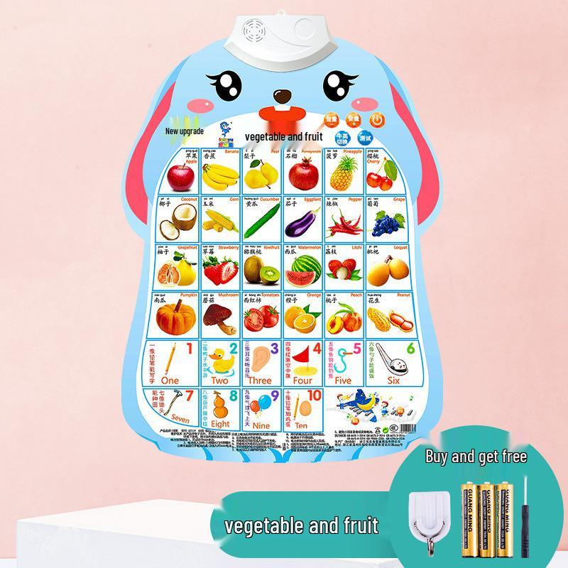 Children's Sound Book: Word Recognition & Pronunciation Educational Toy with Word Cards