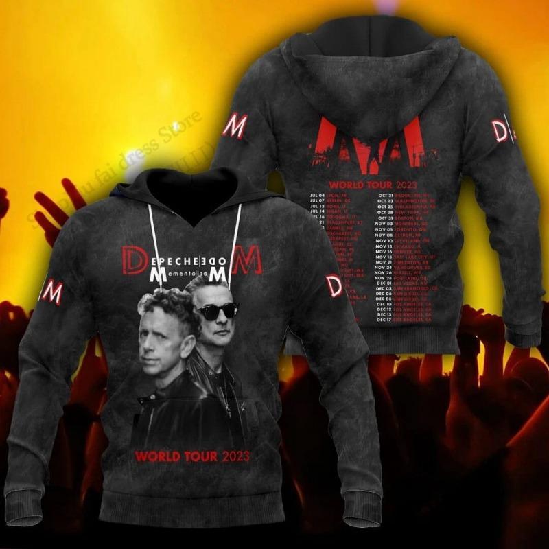 Vintage Rockové Album Mikiny S Kapucí Mikina Depeche Mode Kapela 3D Potisk Mikina Pánské Dámské Módní Ležérní Oblečení Sportovní Tepláková Souprava Nové