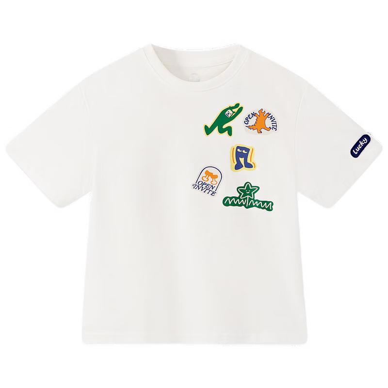 MQD Boys' Pure Cotton Cartoon Short-Sleeve T-Shirt