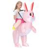 Kids Bunny Inflatable Costume Adult Rabbit Anime Mascot Performance Clothes Halloween Party Carnival Easter Cosplay Costumes