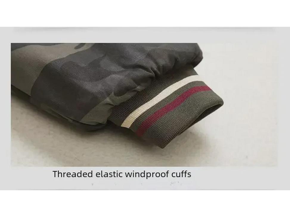 Camouflage Winter Cotton Jacket: Thickened, Velvet-Lined, Wear-Resistant for Cold Storage and Work