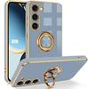 Samsung Galaxy A36 5G Case, Anti-Scratch Silicone Protective Case with Rotating Ring - Blue