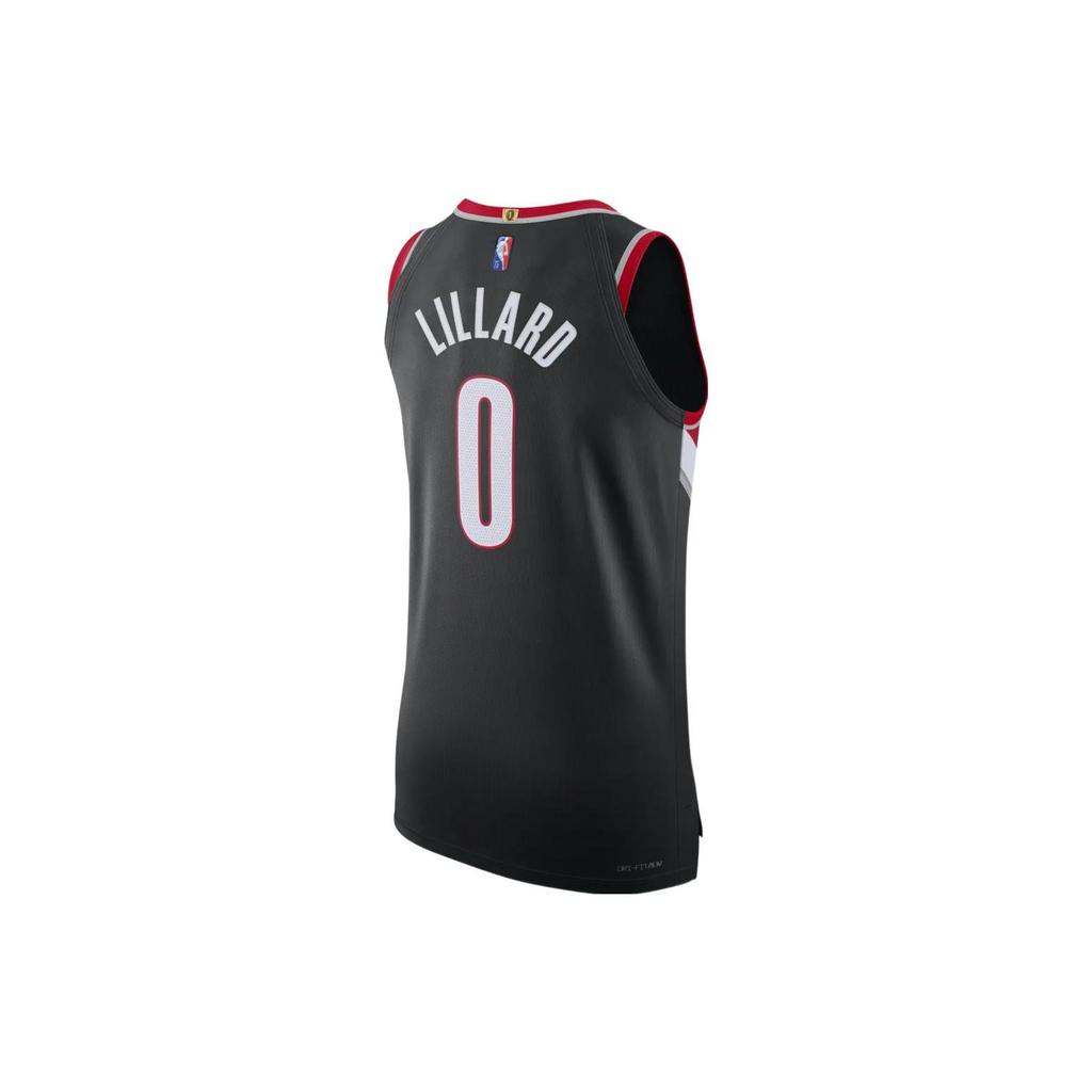 Nike NBA Colorblock Jersey, Trail Blazers Damian Lillard No. 0 Men Tops Black DB3328-010