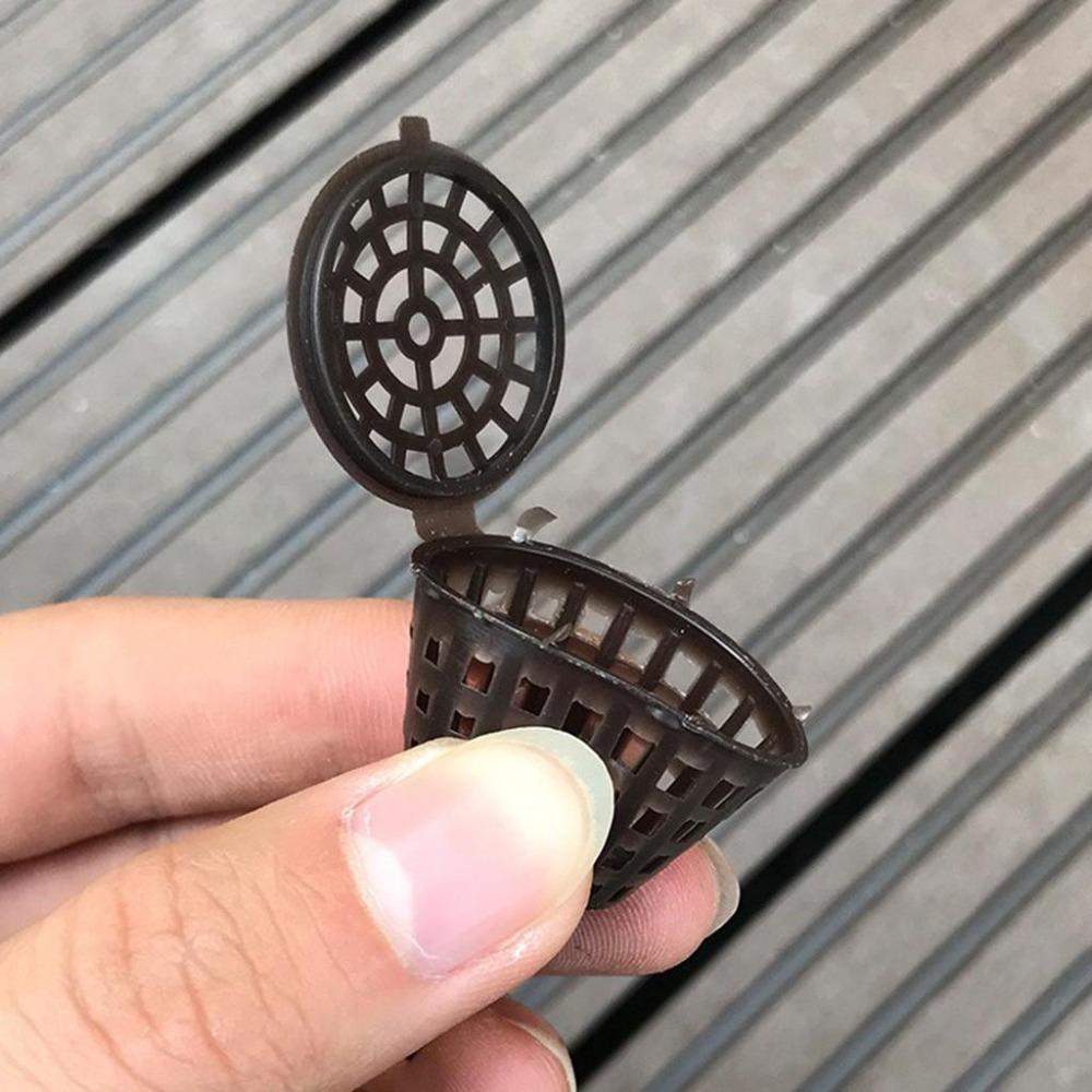 10Pcs/Set Plant Fertilizer Baskets With Lid Orchid Cultivate Park Root Nursery Pots Bonsai Portable Automatic Fertilizer Pot Box