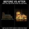 Upgraded Led Light Kit Compatible with Lego Architecture Notre Dame Cathedral Building Set, RC Version Compatible with Lego 21061 (Model Not