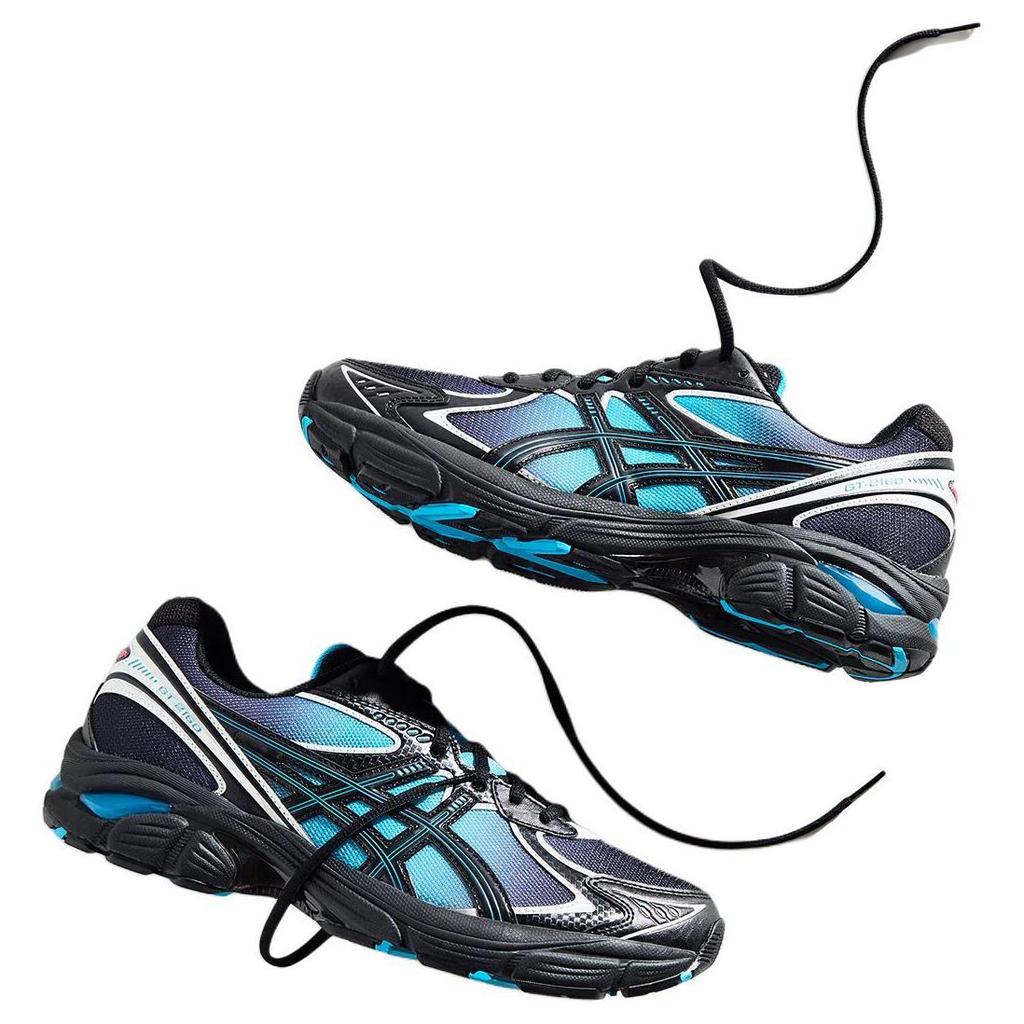 Kith X Marvel Super Villains X Asics GT-2160 Venom Durable Low-Top Running Shoes Unisex Sneaker Black Blue 1203A660