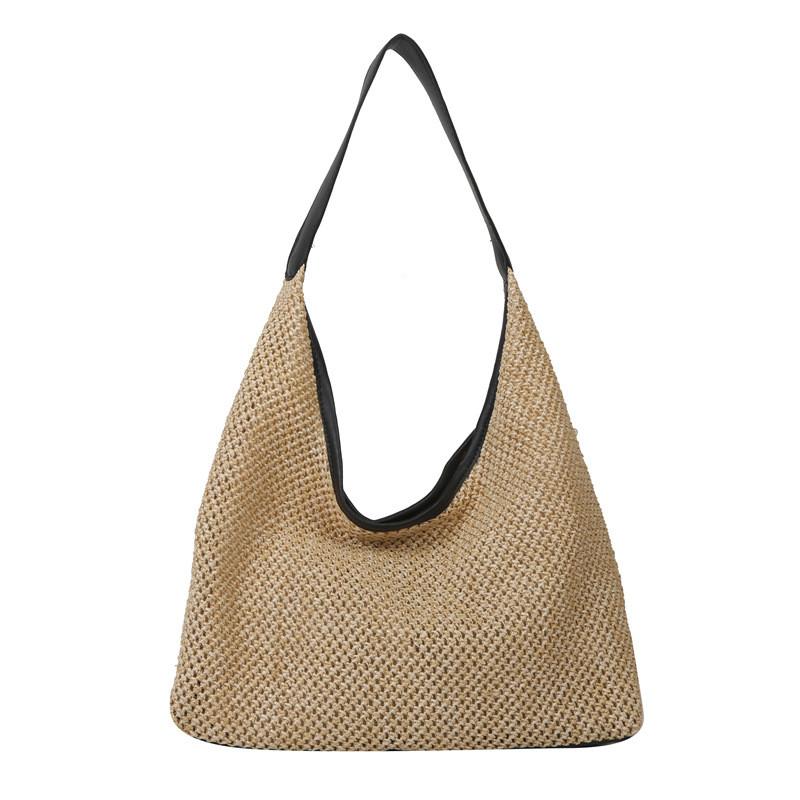 Fashionable Large Capacity Woven Handbag Tote Bag For Everyday Use In Multiple Colors