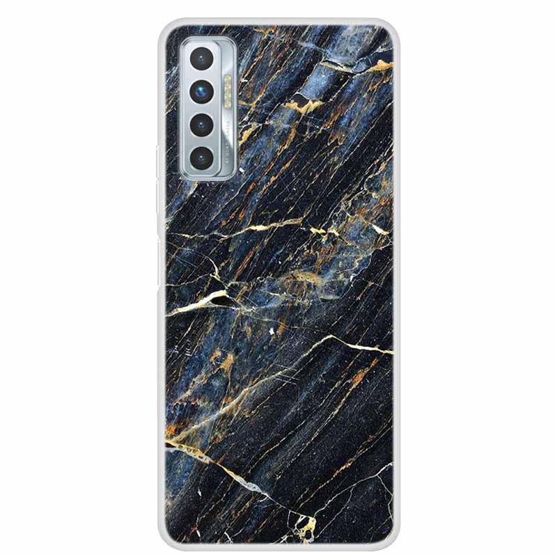 For Tecno Camon 17P Case Luxury Silicone TPU Soft Cover Phone Case For Tecno Camon 17 CG7 CG6 Coque Shockproof Marble Funda Capa