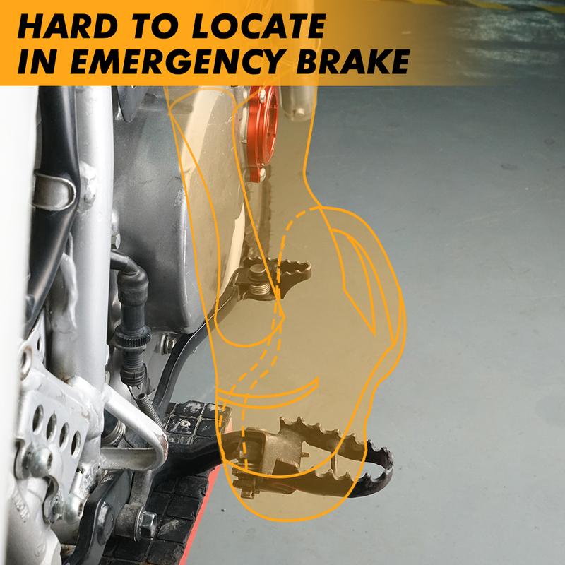 NICECNC Enlarged Rear Brake Pedal Step Tip Plate For Honda XR650L 1993-2024 2023 2022 2021 2020 2019 2018 2017 Billet Aluminum