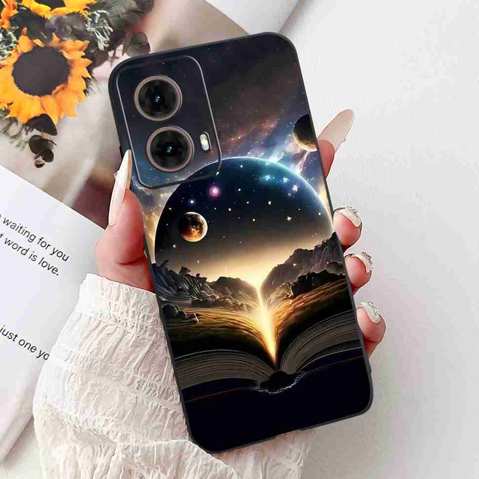 For Motorola Moto G85 5G 6.67" Case Sweet Love Flower Soft Silicone TPU Cover For Moto G85 G 85 XT2427-3 Shockproof Shell Bumper