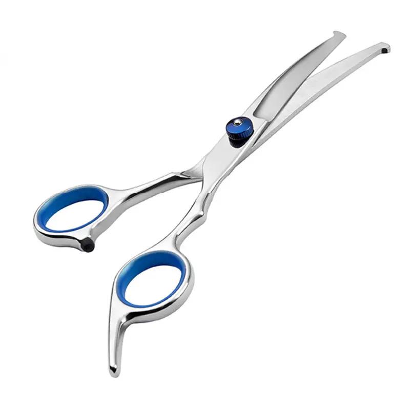 Premium Pet Grooming Scissors Safety Round Tip,  Scissors Portable Stainless Steel Shears For Dogs & Cats Pets Shears Supplies