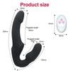 Strapless Female Strapon Dildo Vibrator 10 Speeds Double Vibrating G Spot Adult Sex Toys For Women Couple Anal Prostate Massager