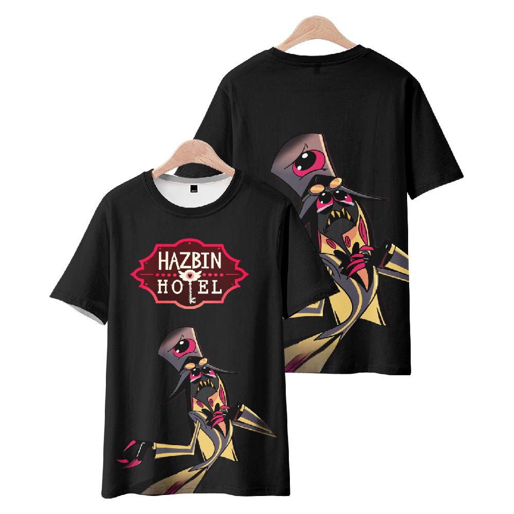 Summer Fashion Women/Men's Casual Anime Hazbin Hotel Printed Cosplay Short Sleeve T-shirts