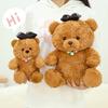 Bow Bear Cute Plush Toy Cute Cartoon Girl Child Bedroom Decoration Doll Gift