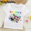 Dandys World Tričko Dětské otec matka Móda Ležérní Kreslená Trička Pánské Dospívající Chlapci Volné O-výstřih Krátký Rukáv Letní Oblečení