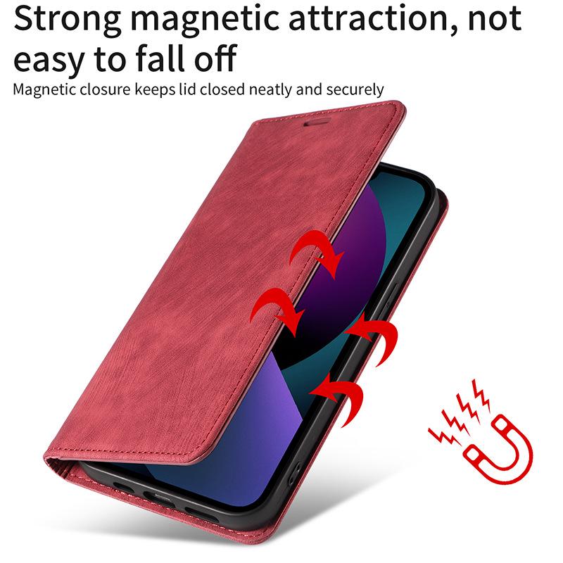 Protective Leather Case for Oneplus 8T, Nord CE2 5G, 10 PRO - Solid Color