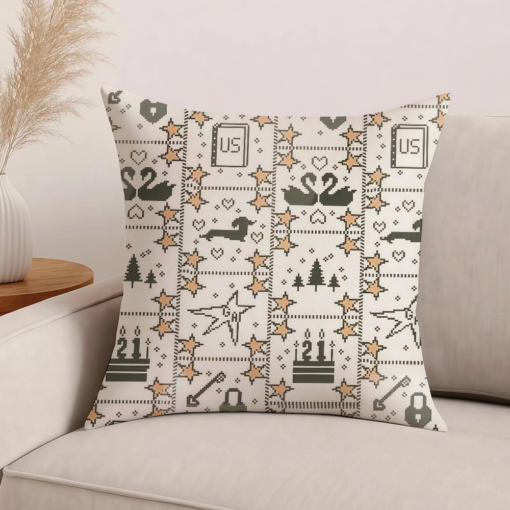 Fashion G-gracie A-abrams W-wildflower Pillow Case Office Cushions Suitable For Sofa Car Bedroom Decorative Cushion Cover 12x12Inch