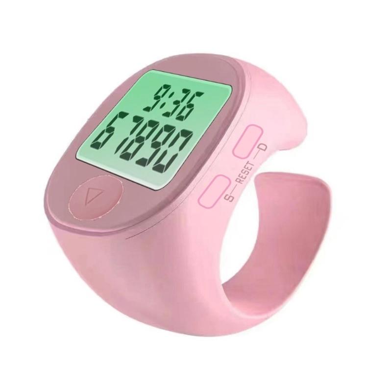 Multifunctional Electronic Finger Rings Tally Counter with Time Display and Easy Button for Prayer 5 Digit up to 99999