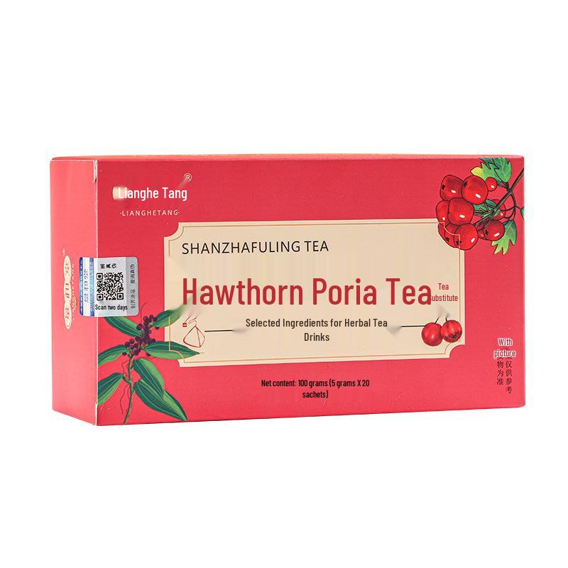 Hawthorn Red Bean & Poria Peach Tea with Lotus Leaf & Dried Tangerine Peel