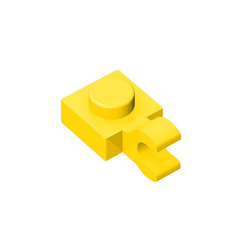 10PCS 61252 Plate Special 1 x 1 with Clip 6019 Compatible Bricks DIY Assmble Building Blocks Particle Kid Brain Toy