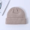 Winter Warm Unisex Soft Knitted Beanie Hat Solid Color Street Outdoor Sport Cap