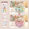 Multi-Function Rotating Pen Holder and Storage Box - Cute Design, Large Capacity for Student Desktops