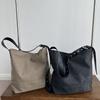 Small Niche Design Canvas Bucket Bag, Armpit Bag, Women's Summer New Style, Vintage, Large Capacity Commuting Hand-held Shoulder Bag