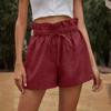 Women's High Waist Loose Fit Wide Leg Shorts Casual Summer Drawstring Pants