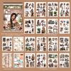 JIANWU Vintage Natural Plant Flower Character Landscape Material Collage Scrapbook Sticker Book Creative DIY Journal Stationery