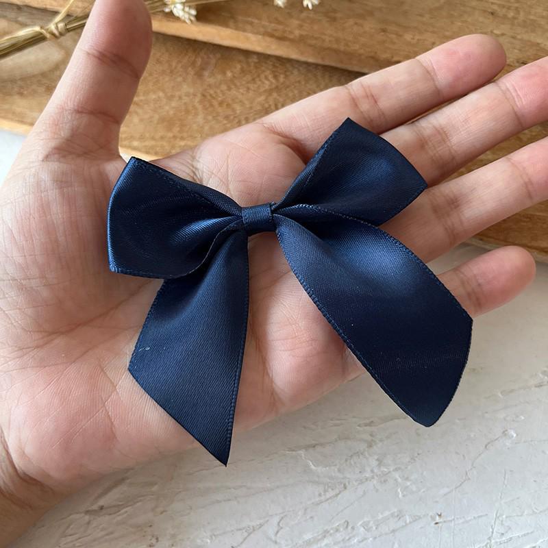 2.5cm Wide Handmade Ribbon Bow Knot for DIY Clothing & Hair Accessories, Card Holders, and Decorations