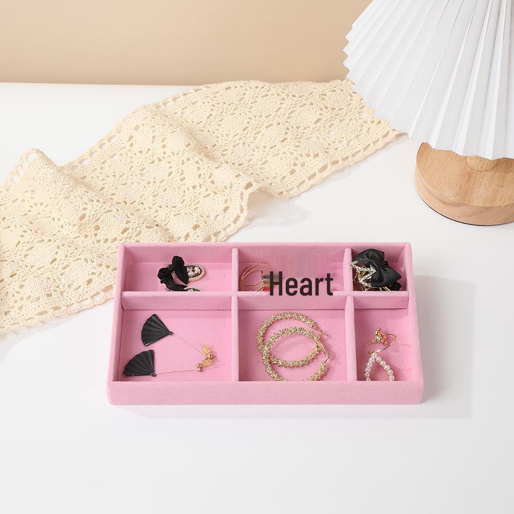 Multi-Style Plush Jewelry Storage Box with Drawers