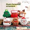 Uroczy Kreskówkowy Świąteczny Pluszowy Breloczek Kawaii Bałwan Choinka Lalka Zabawki Zawieszka Ozdoba do Plecaka Torby Akcesoria Prezenty