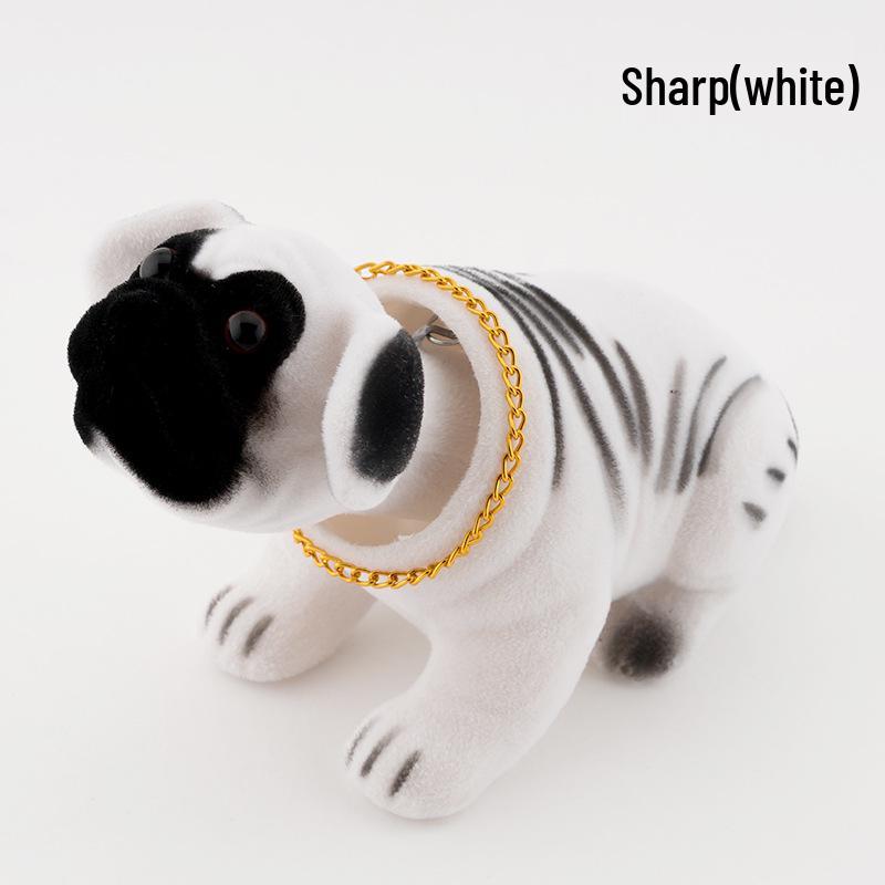 Resin Shaking Head Dog Figurine Car Ornament
