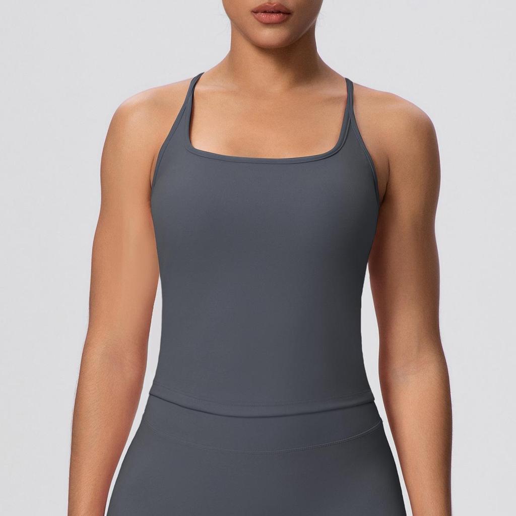 Cloud-like Quick-drying Cross-strap Y-back Sports Vest for Running & Yoga