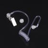 Two Way Radio Headset Acoustic Tube Single Air Conduit Replacement Transparent Coil Air Tube Earplug With Metal Clip