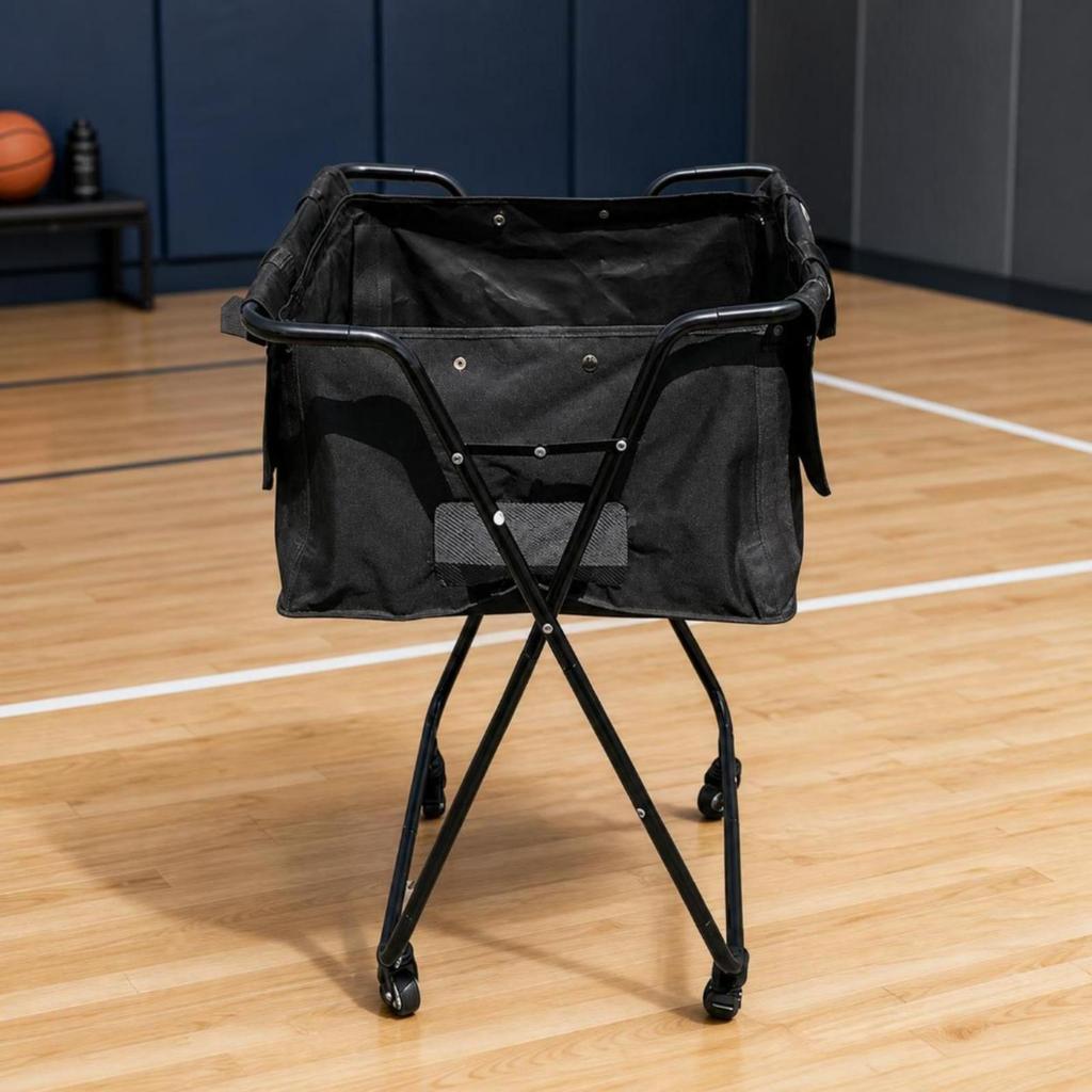 Foldable Ball Collection Cart Lightweight Equipment Sturdy for Coaches