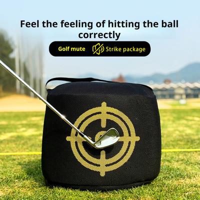 Golf Vuruş Çantası Sessiz Golf Swing Antrenörü Taşınabilir Güç Vuruş Çantası İç Mekan Dış Mekan