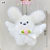 Cute Black Cat Pendant Plush Cartoon Kitten Doll Keychain Backpack Schoolbags Keyring Charm Accessories Party Fevor Gifts