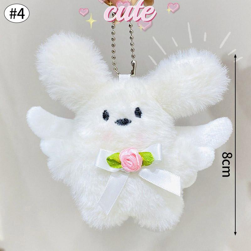Cute Black Cat Pendant Plush Cartoon Kitten Doll Keychain Backpack Schoolbags Keyring Charm Accessories Party Fevor Gifts