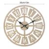 Wooden  Analog Display Decor Garden Hallway Outdoor Hanging Wall Clock (33cm)