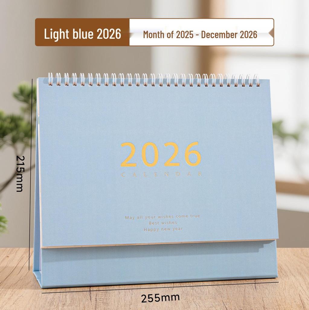 2026 Minimalist Morandi Desk Calendar: Creative Self-Discipline Planner & Business Desktop Ornament