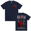 Rapper Anuel Aa Rhlm 2 Album Tour Graphic Tshirts Y2k Hip Hop T Shirts Casual Loose Short Sleeve Oneck Print T Shirts Unisex