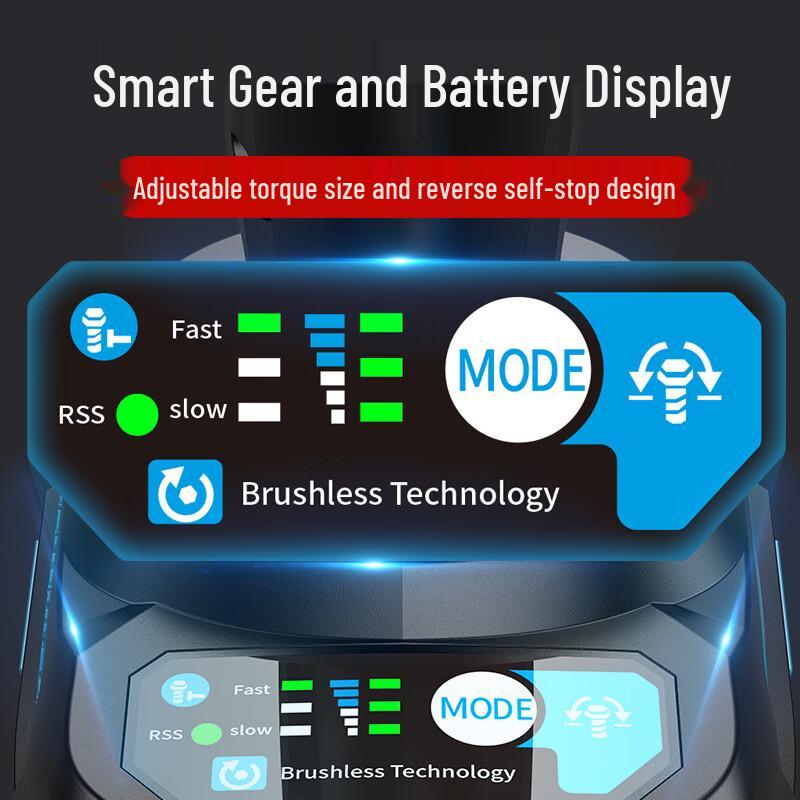 Bapuhi Brushless Electric Impact Wrench CN plug (adapter included)